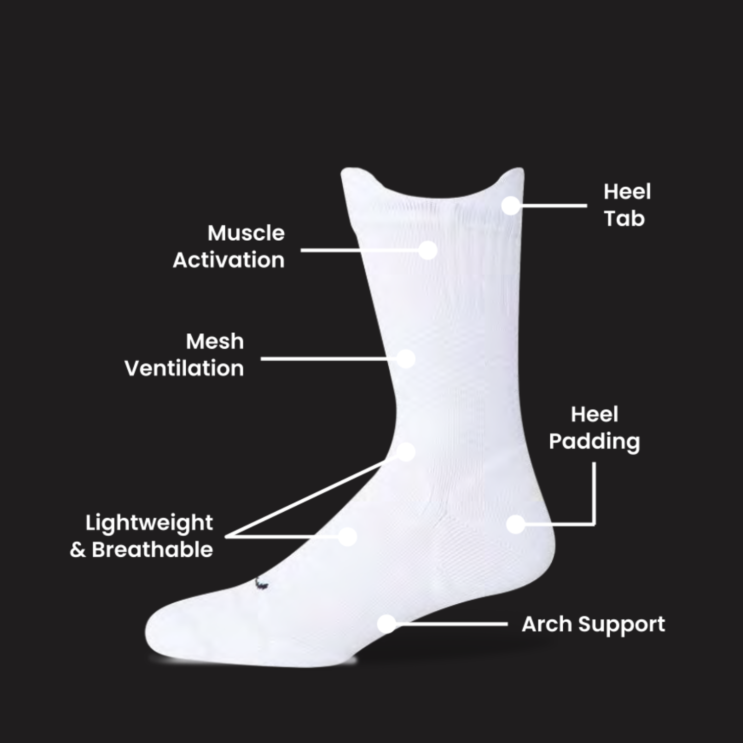 Move Game Day Performance Lock Socks